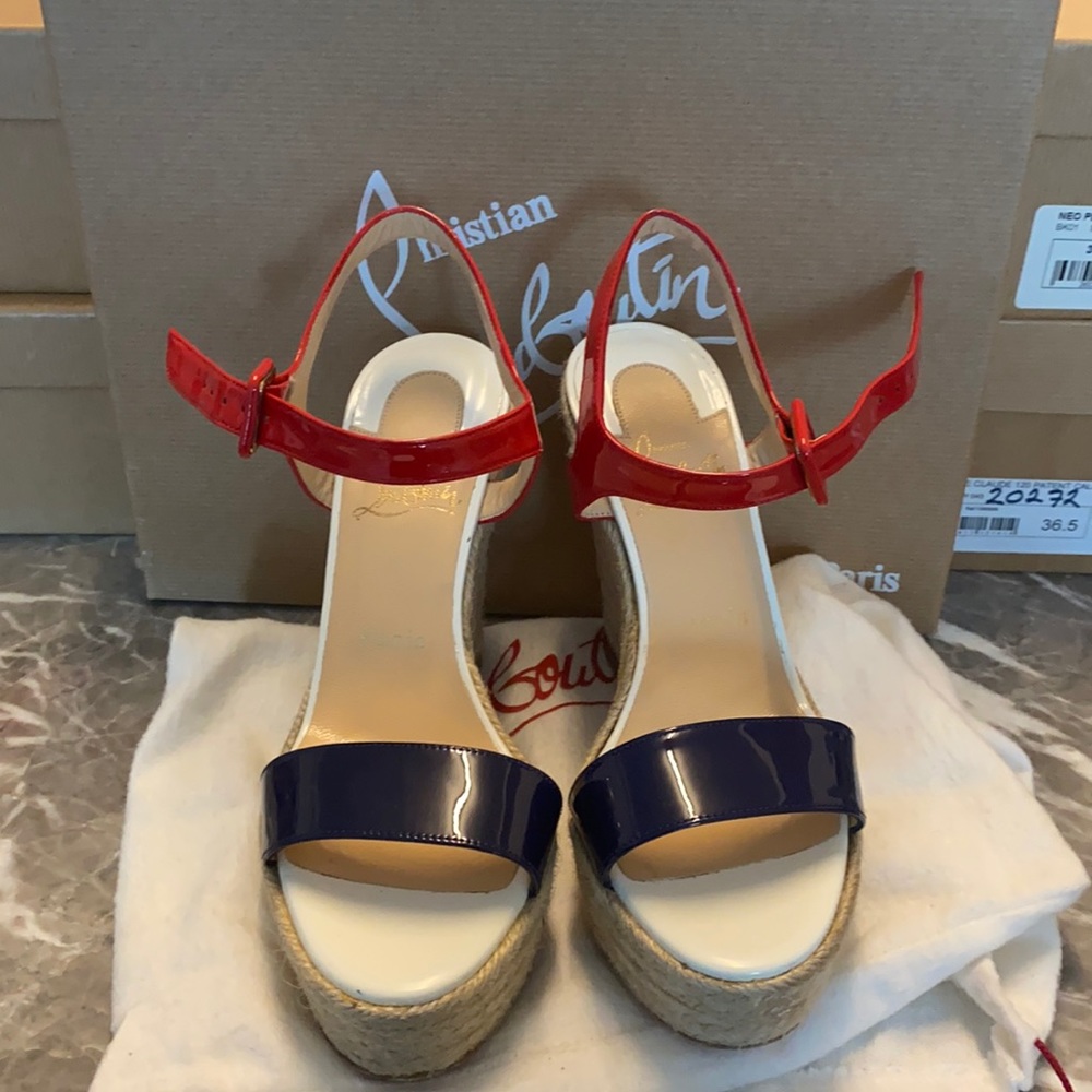 Christian Louboutin Spachia 120 Patent Wedge